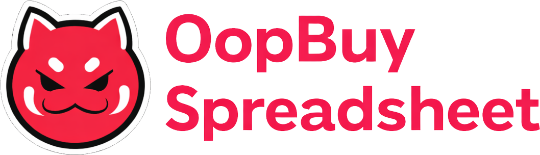 Oopbuy Spreadsheet
