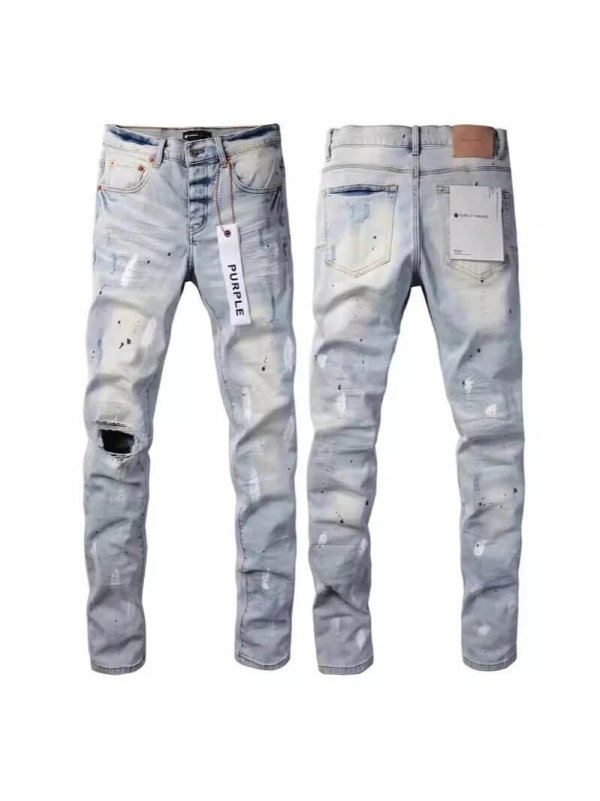 Stains and Rips Purple Jeans (37 styles)
