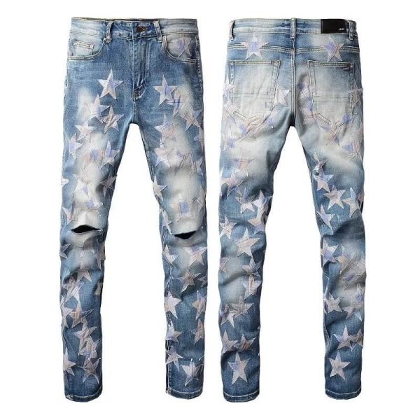 Light Blue Stars Purple Jeans (37 styles)