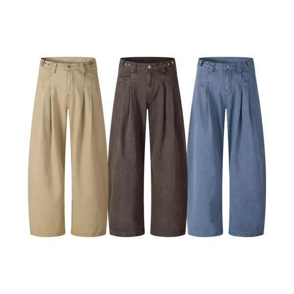 Loose-fit straight-leg jeans(3 styles)