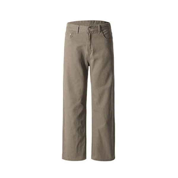 Pure Cotton Washed Wide-Leg Jeans (6 styles)